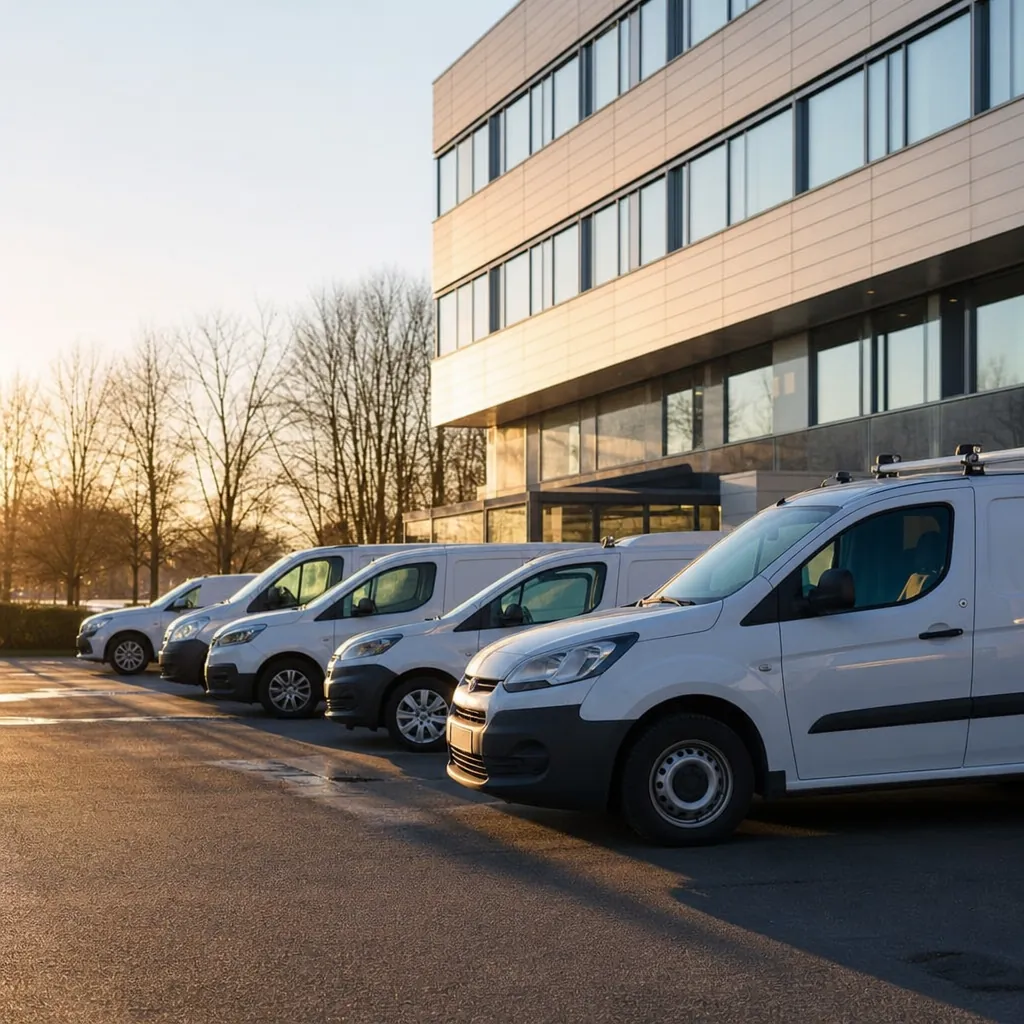 Renault Trafic transportbil parkerad