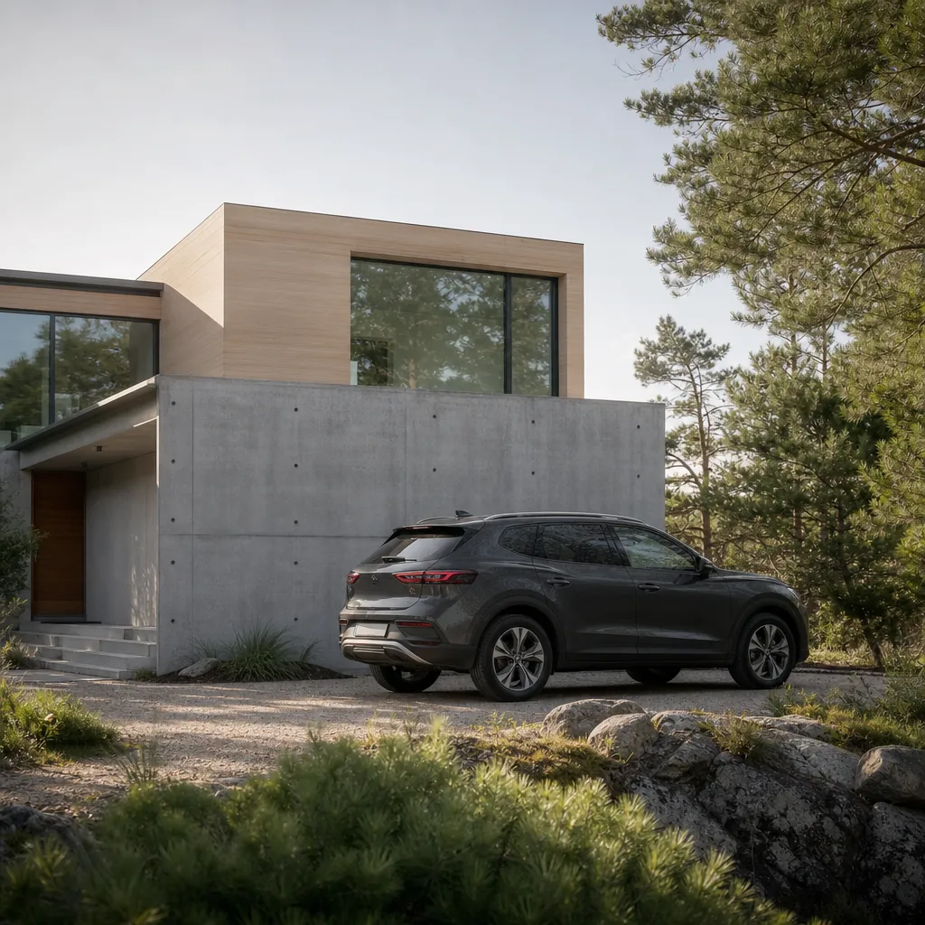 Audi A6 Avant på svensk landsväg